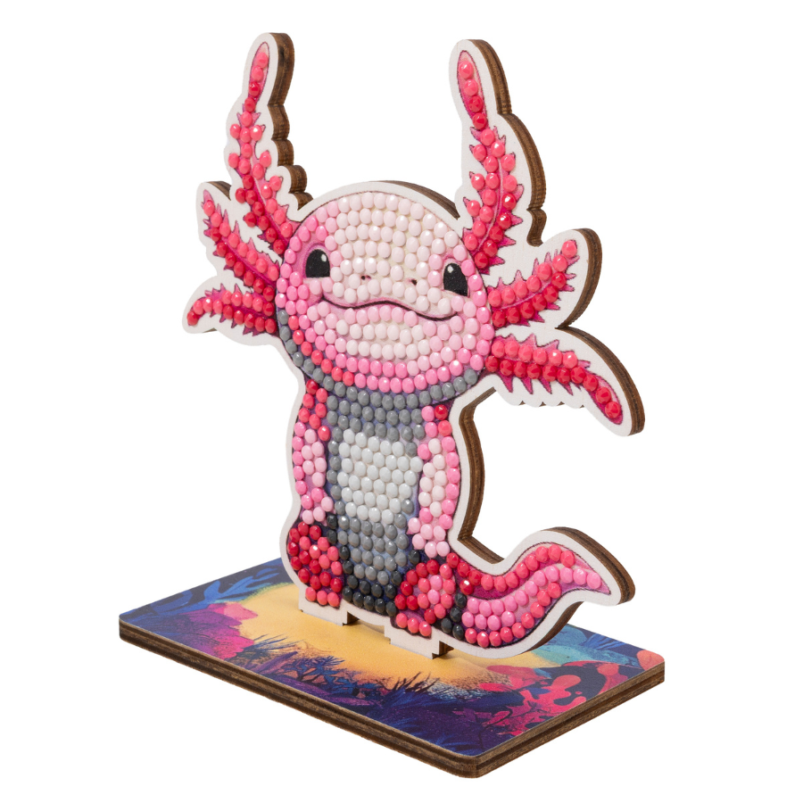 Axolotl Crystal Art Wildlife Buddies