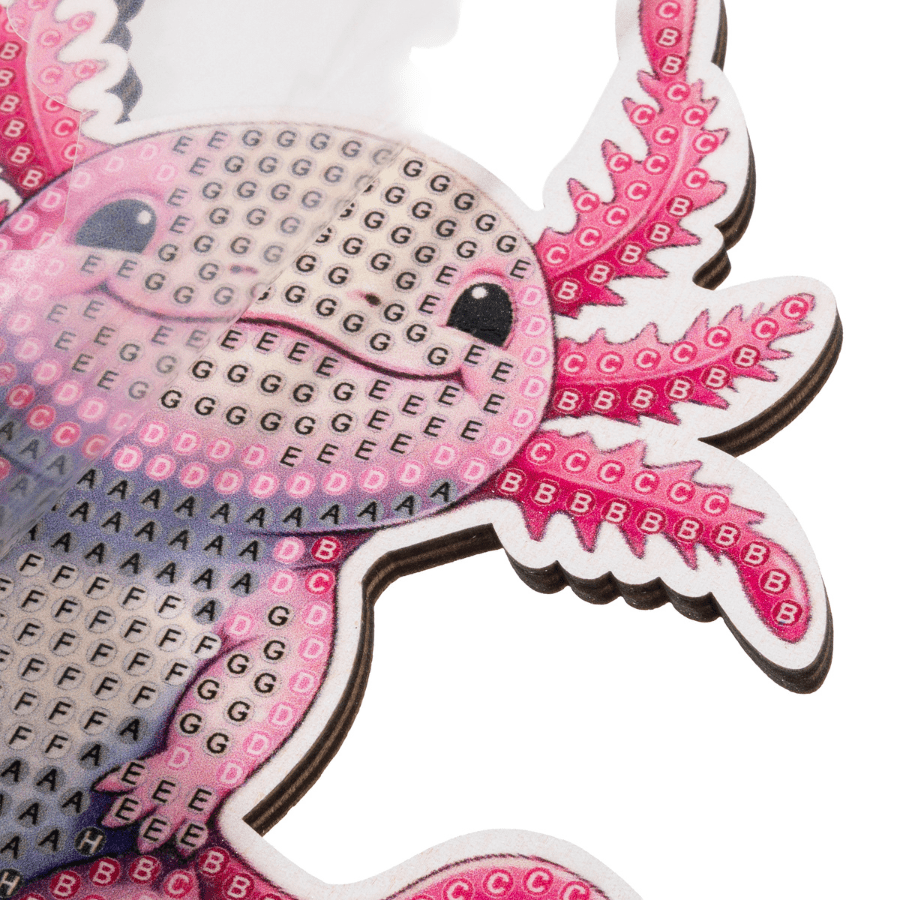 Axolotl Crystal Art Wildlife Buddies