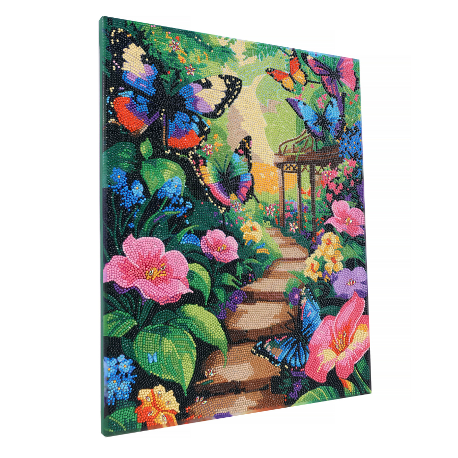 Butterfly Lane Crystal Art Canvas Kit 40x50cm