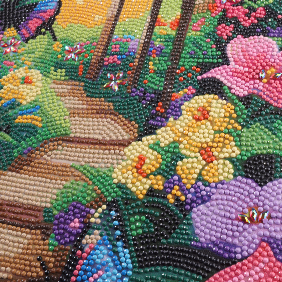 Butterfly Lane Crystal Art Canvas Kit 40x50cm