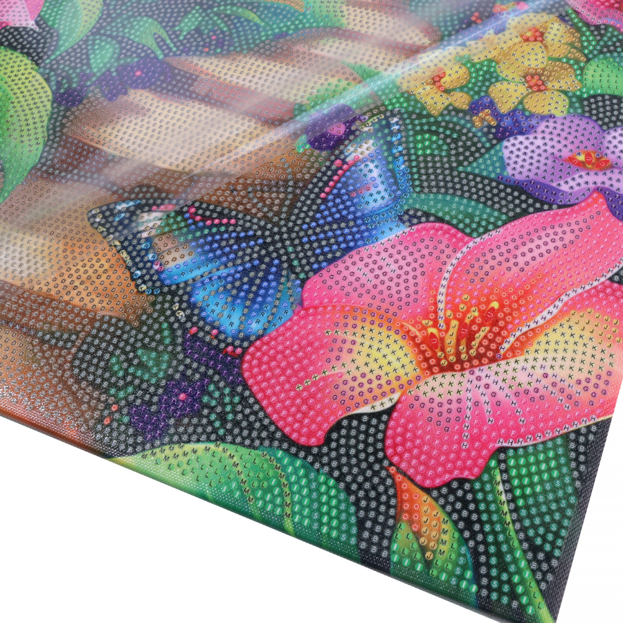 Butterfly Lane Crystal Art Canvas Kit 40x50cm