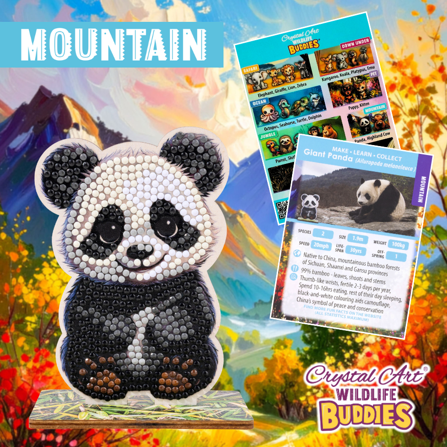 Panda Crystal Art Wildlife Buddies