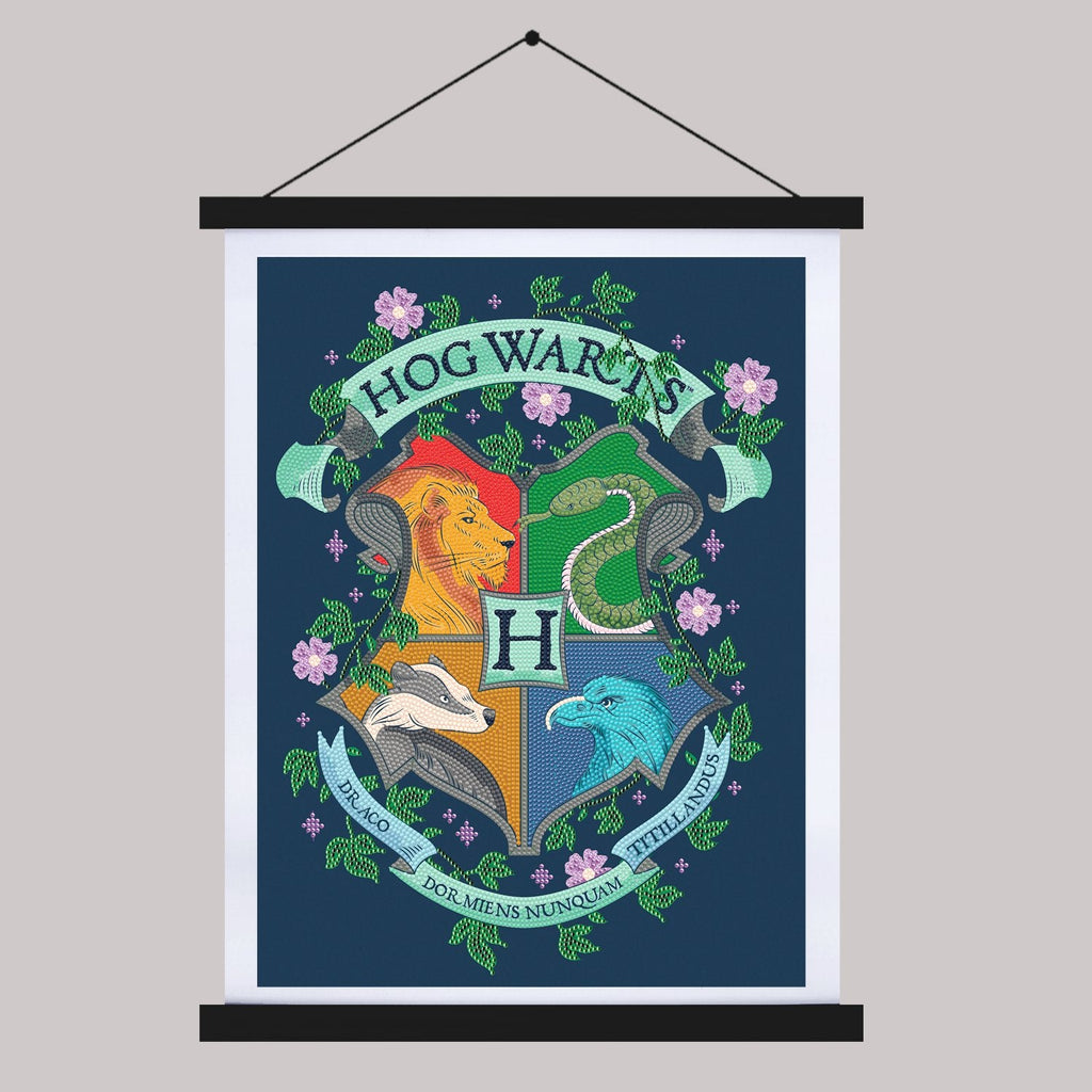 Hogwarts Crest Harry Potter Crystal Art Scroll Kit 40x50cm