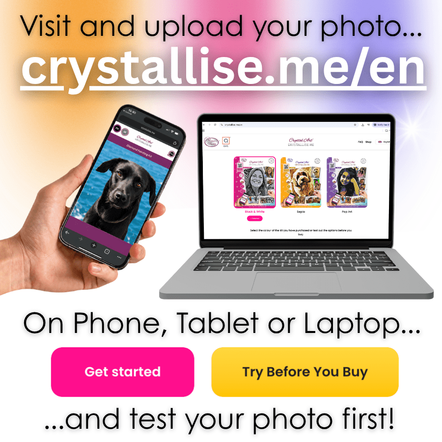 Crystallise Me Crystal Art Canvas Kit 40x50cm