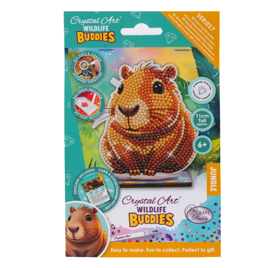 Capybara Crystal Art Wildlife Buddies