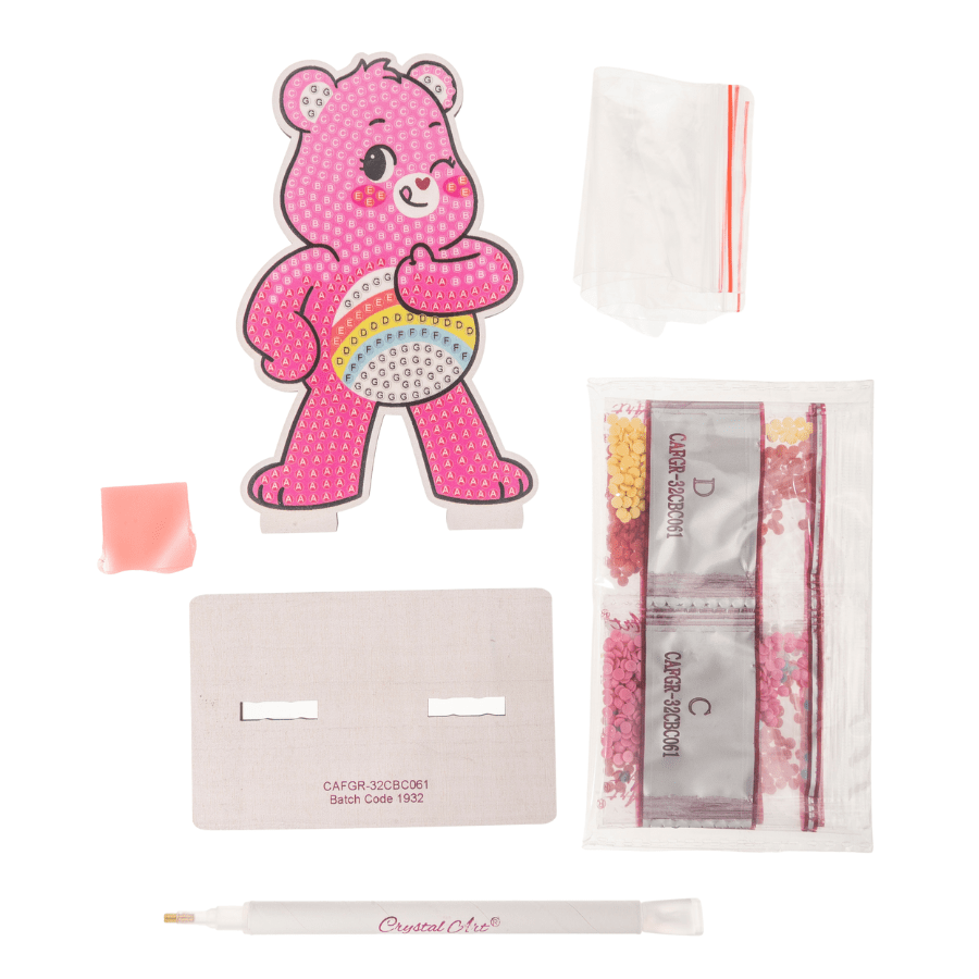 Cheer Bear Crystal Art Buddies Care Bears Series 6