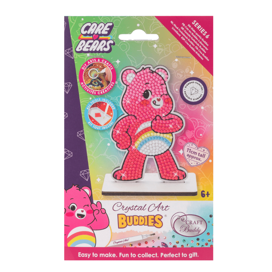 Cheer Bear Crystal Art Buddies Care Bears Series 6