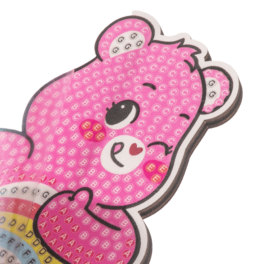 Cheer Bear Crystal Art Buddies Care Bears Series 6