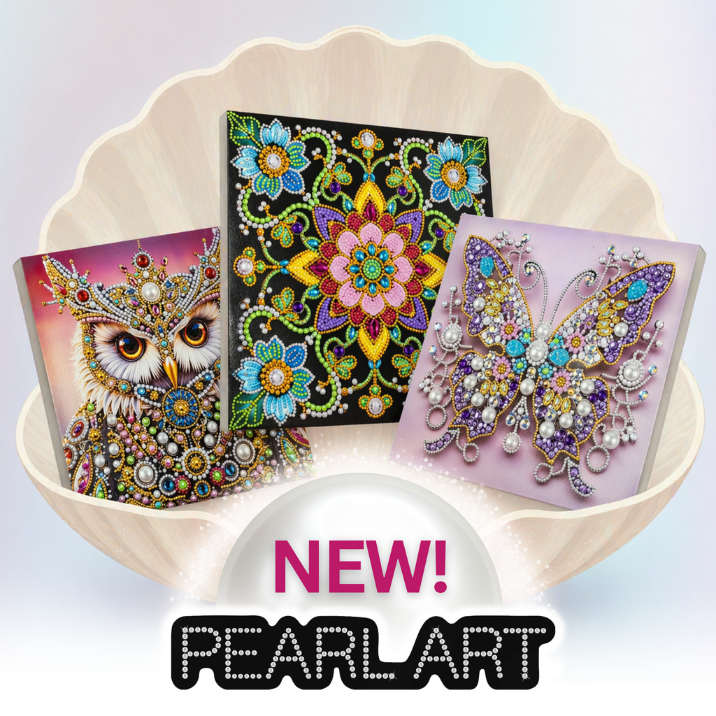 Mandala Colour Pearl Art Canvas Kit 30x30cm