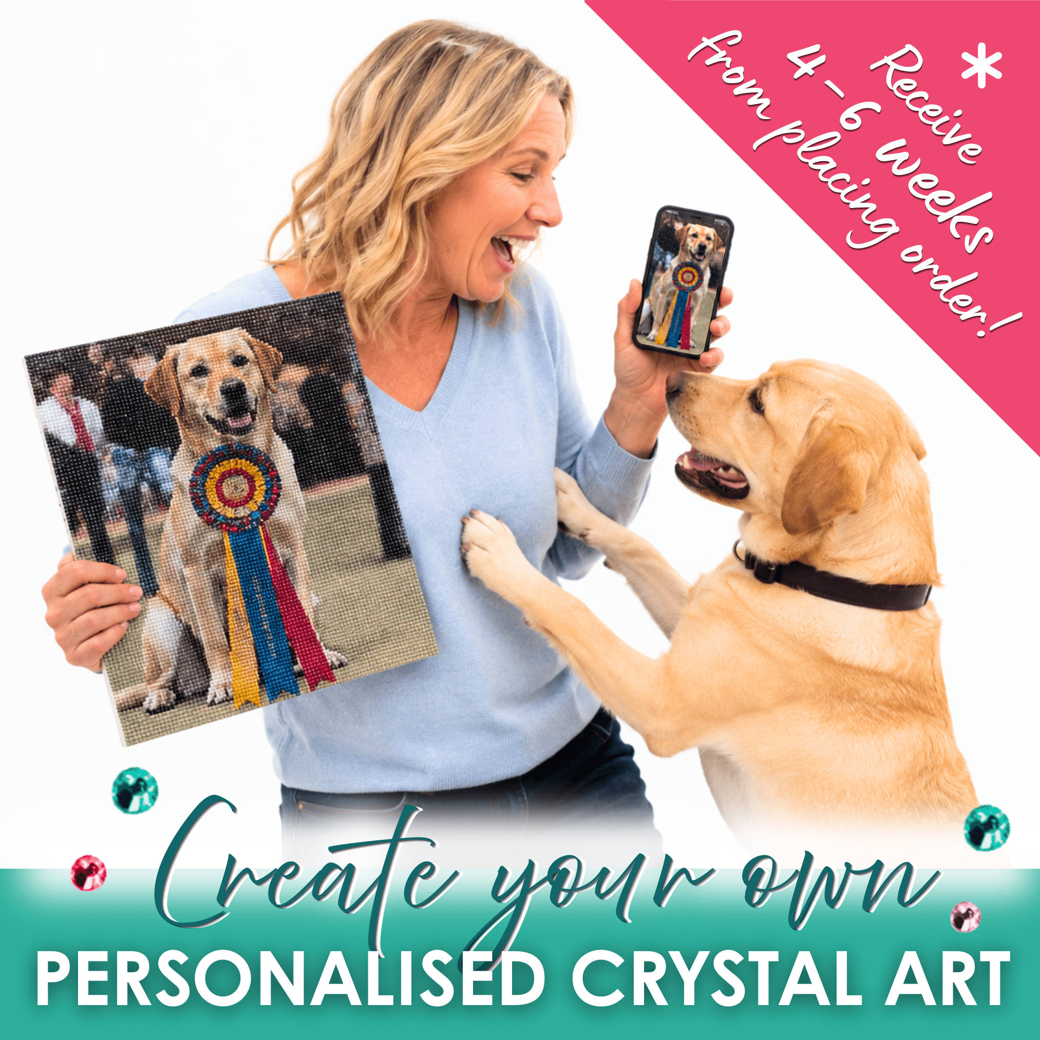 Personalised Crystal Art Canvas Kit