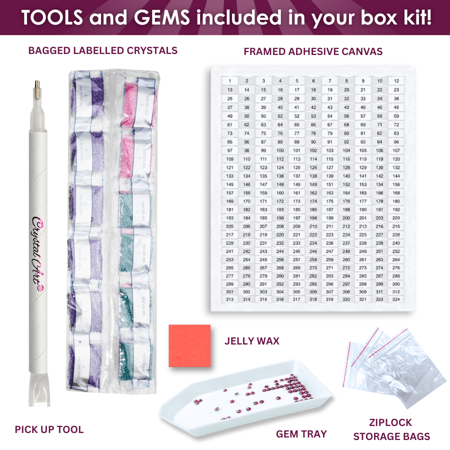 Crystallise Me Crystal Art Canvas Kit 40x50cm