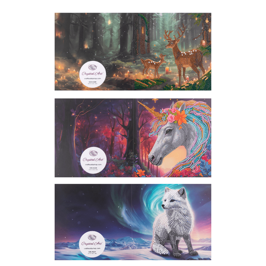 Enchanted Collection Crystal Art Cards Set of 6