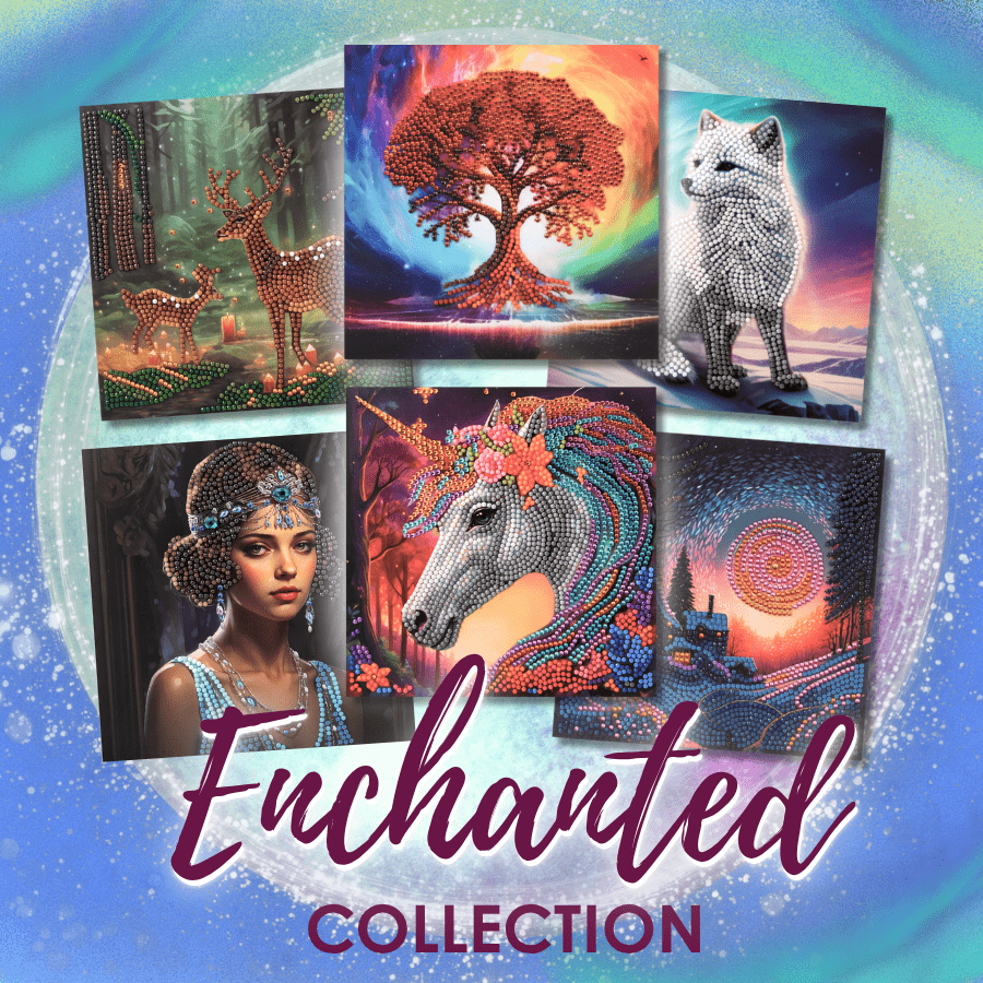 Enchanted Collection Crystal Art Cards Set of 6