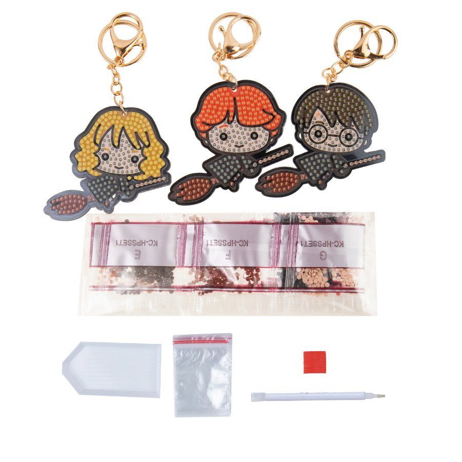 Flying Friends Harry Potter Crystal Art Keyring Kit