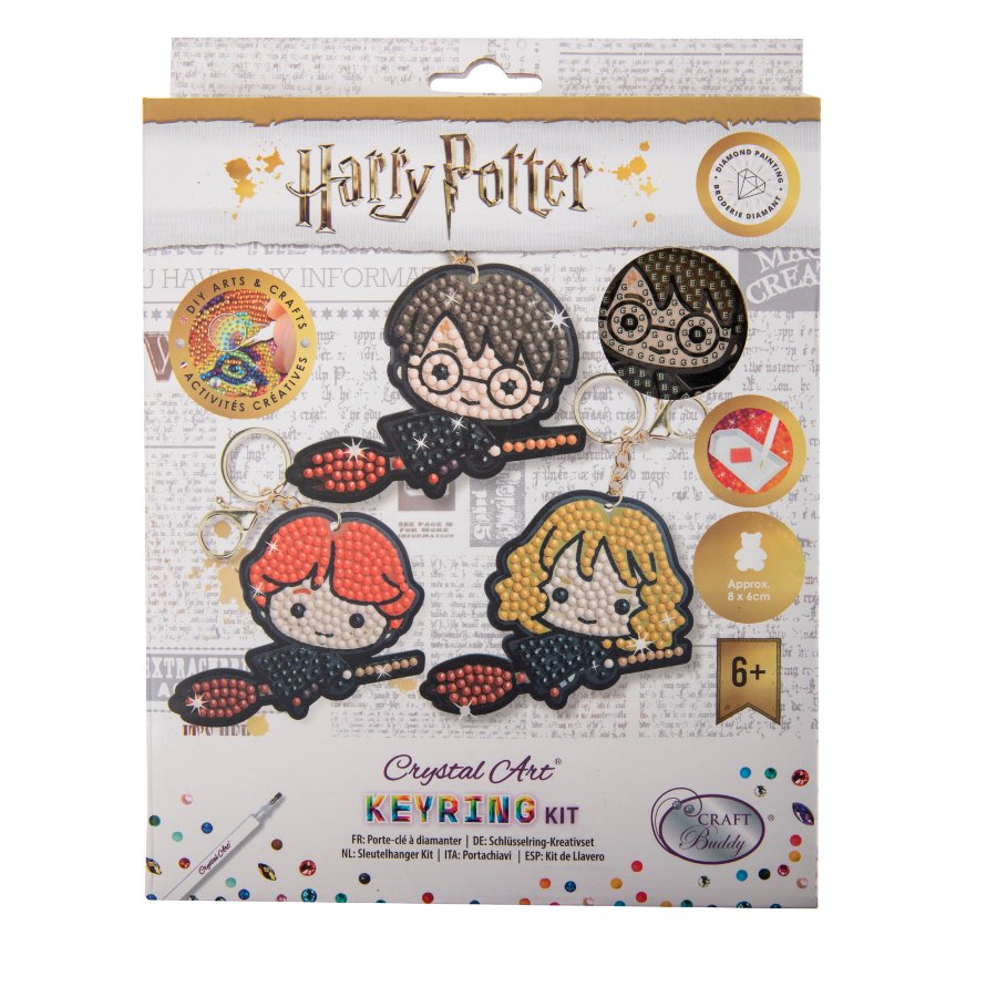 Flying Friends Harry Potter Crystal Art Keyring Kit