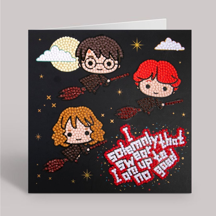 Harry Potter Crystal Art 18x18cm Greeting Card Bundle x8