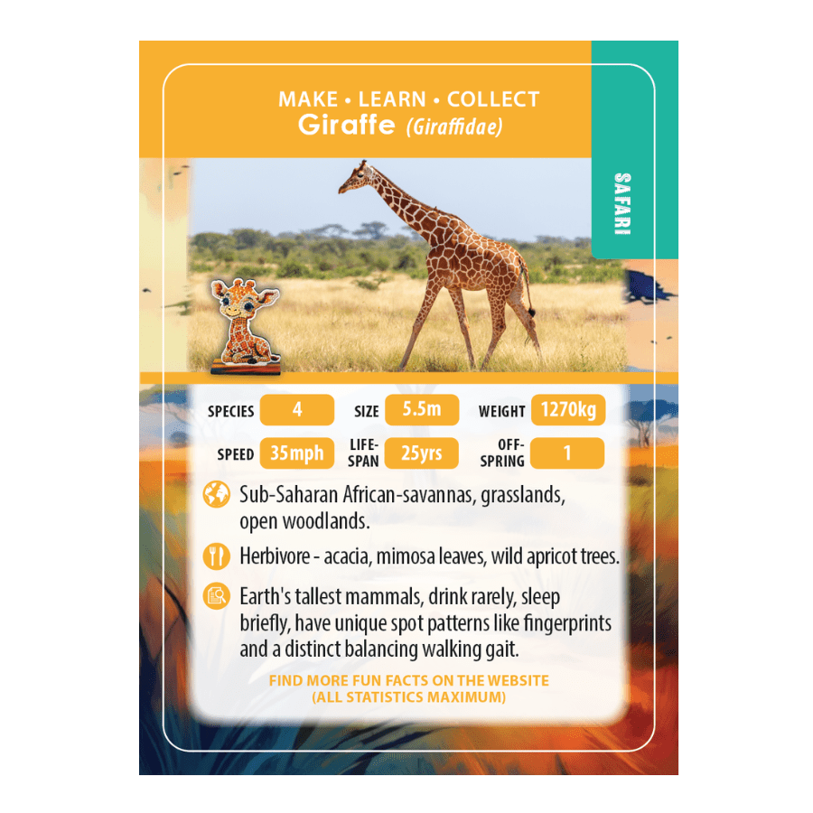 Giraffe Crystal Art Wildlife Buddies
