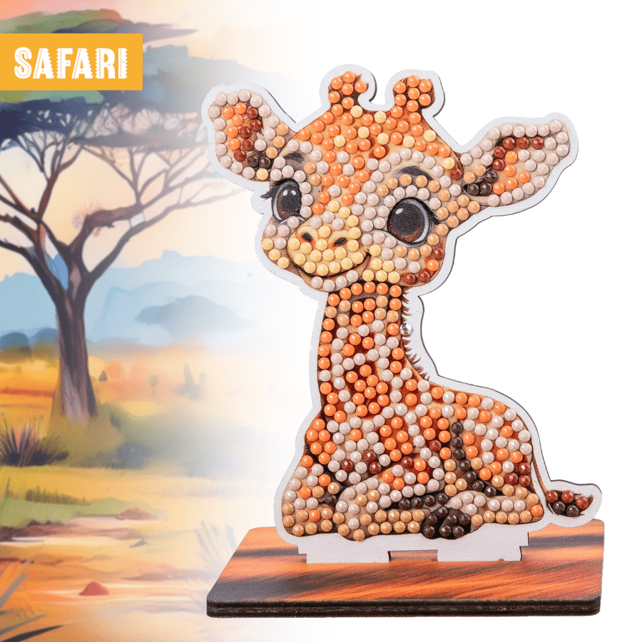 Giraffe Crystal Art Wildlife Buddies