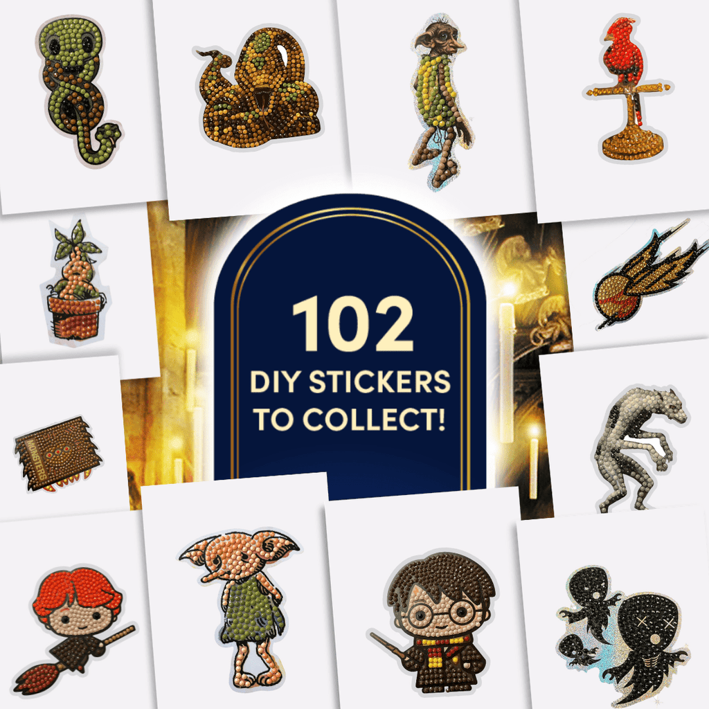 Harry Potter Crystal Art Sticker Album - Starter Pack