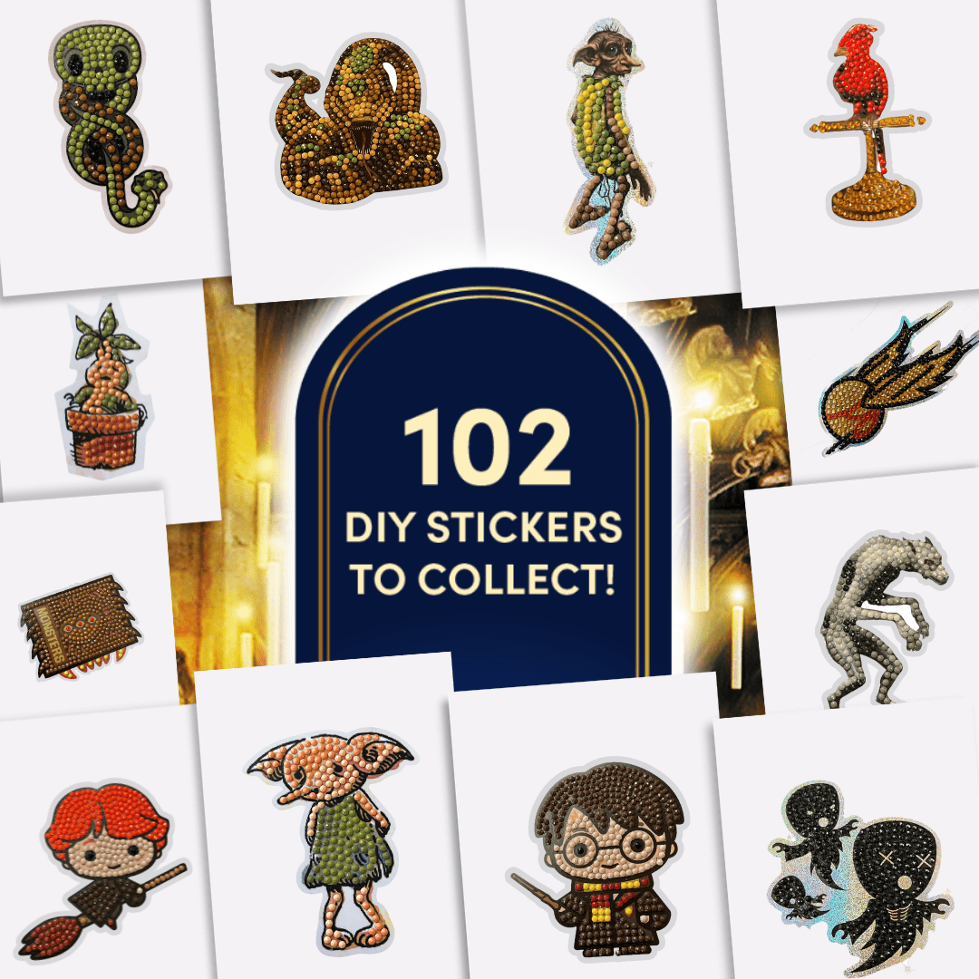 Harry Potter Crystal Art Sticker Album - Starter Pack