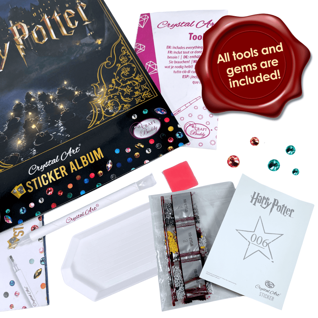 Harry Potter Crystal Art Sticker Album - Starter Pack