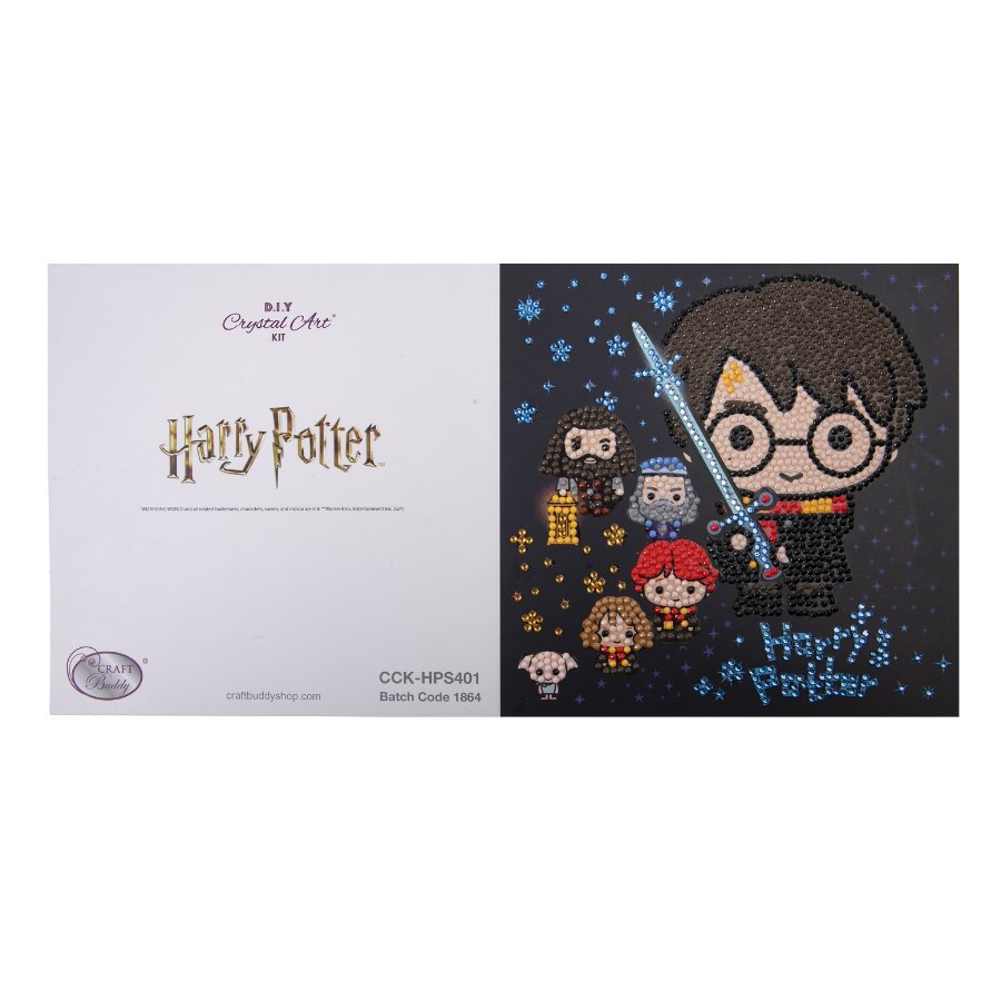 Harry Potter Crystal Art 18x18cm Greeting Card Bundle x8