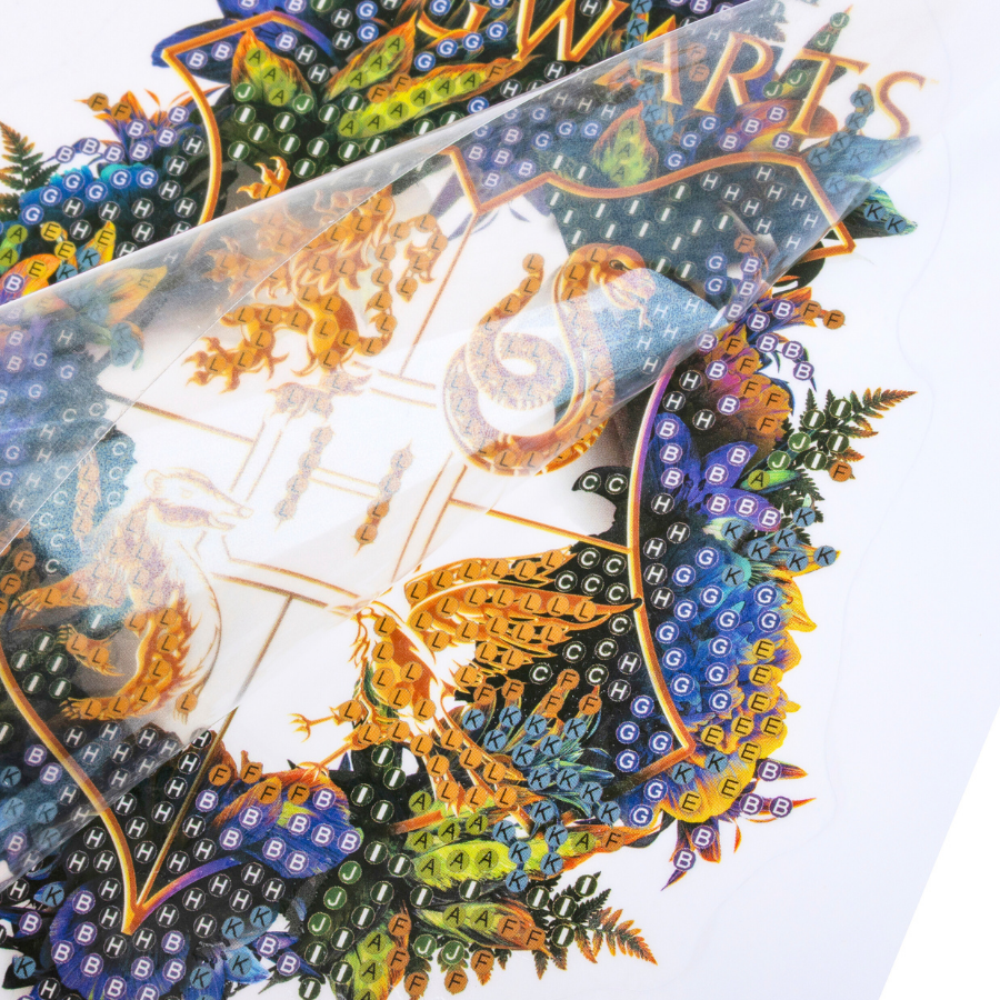 Harry Potter Hogwarts Crest Crystal Art Sticker Special Edition