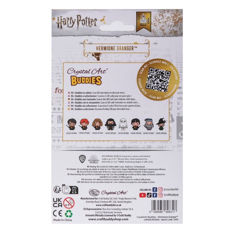"Hermione Granger" Crystal Art Buddies Harry Potter Series 3