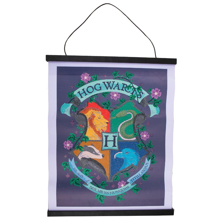 Hogwarts Crest Harry Potter Crystal Art Scroll Kit 40x50cm