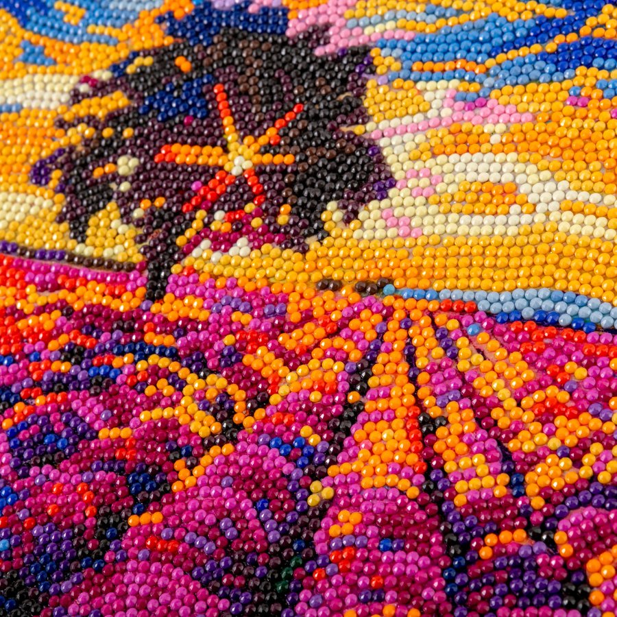 “Lavender Field” Crystal Art Canvas 30x30cm