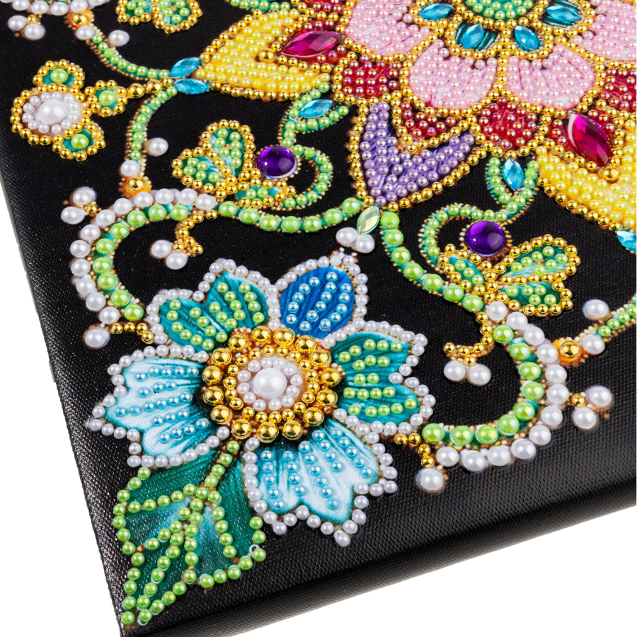 Mandala Colour Pearl Art Canvas Kit 30x30cm