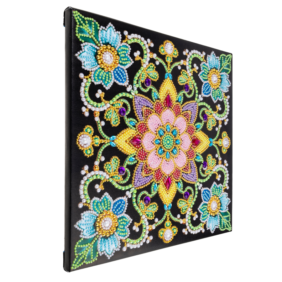 Mandala Colour Pearl Art Canvas Kit 30x30cm