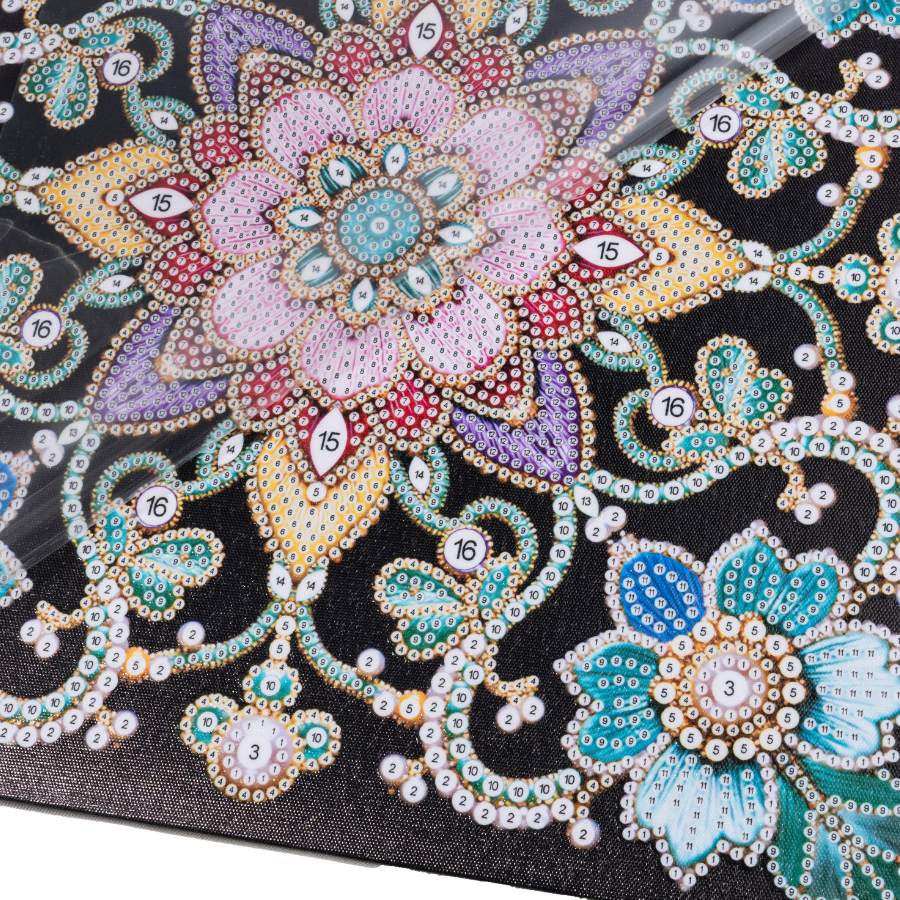 Mandala Colour Pearl Art Canvas Kit 30x30cm