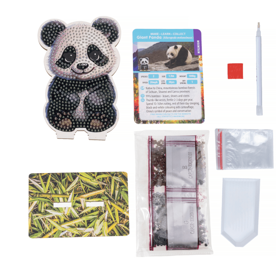 Panda Crystal Art Wildlife Buddies