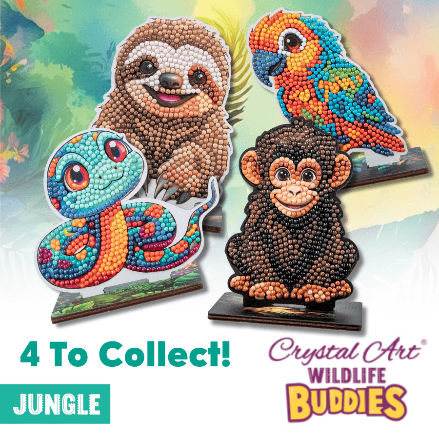 Parrot Crystal Art Wildlife Buddies