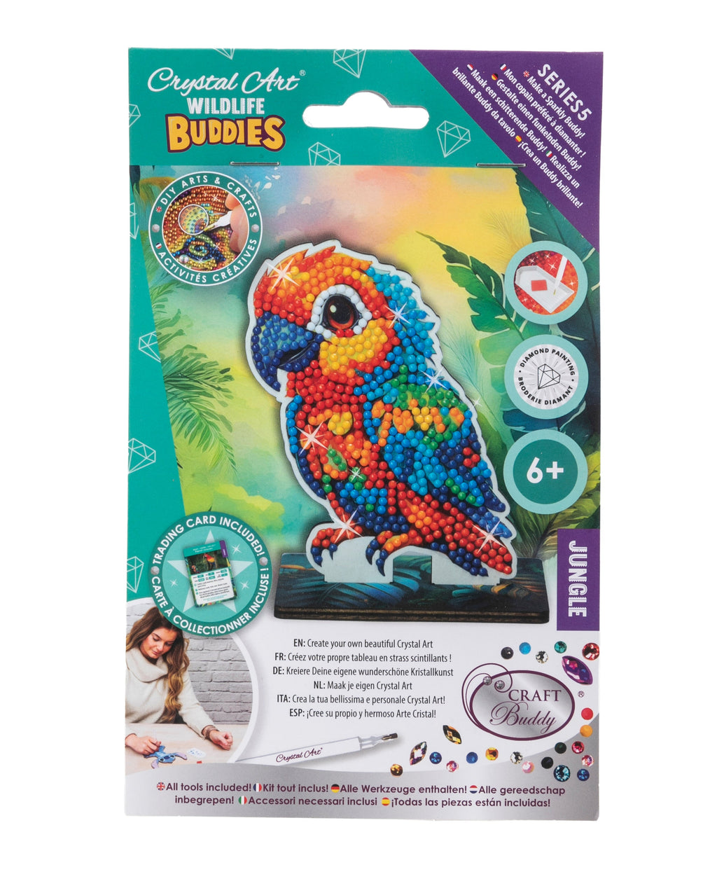 Parrot Crystal Art Wildlife Buddies