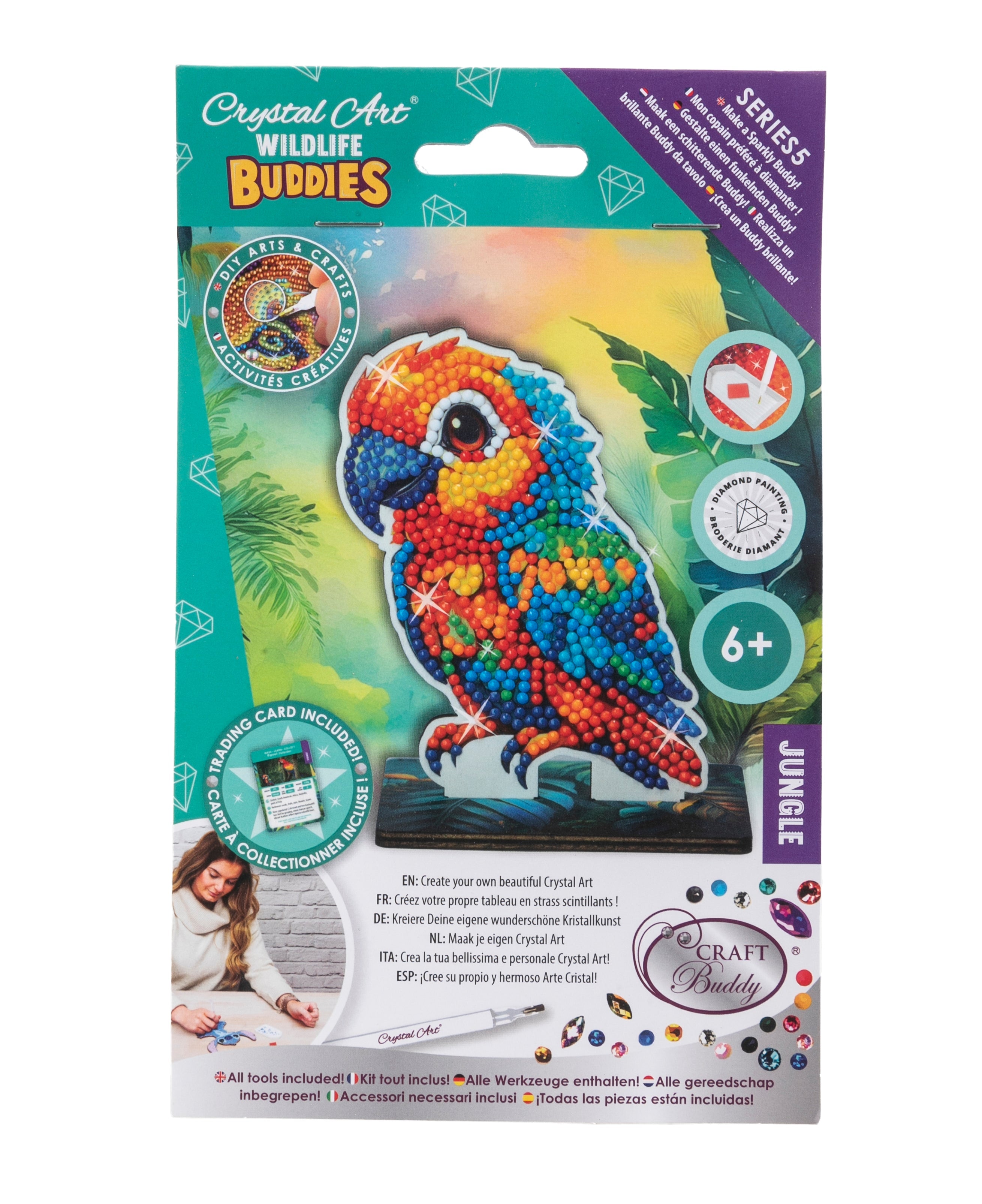 Parrot Crystal Art Wildlife Buddies
