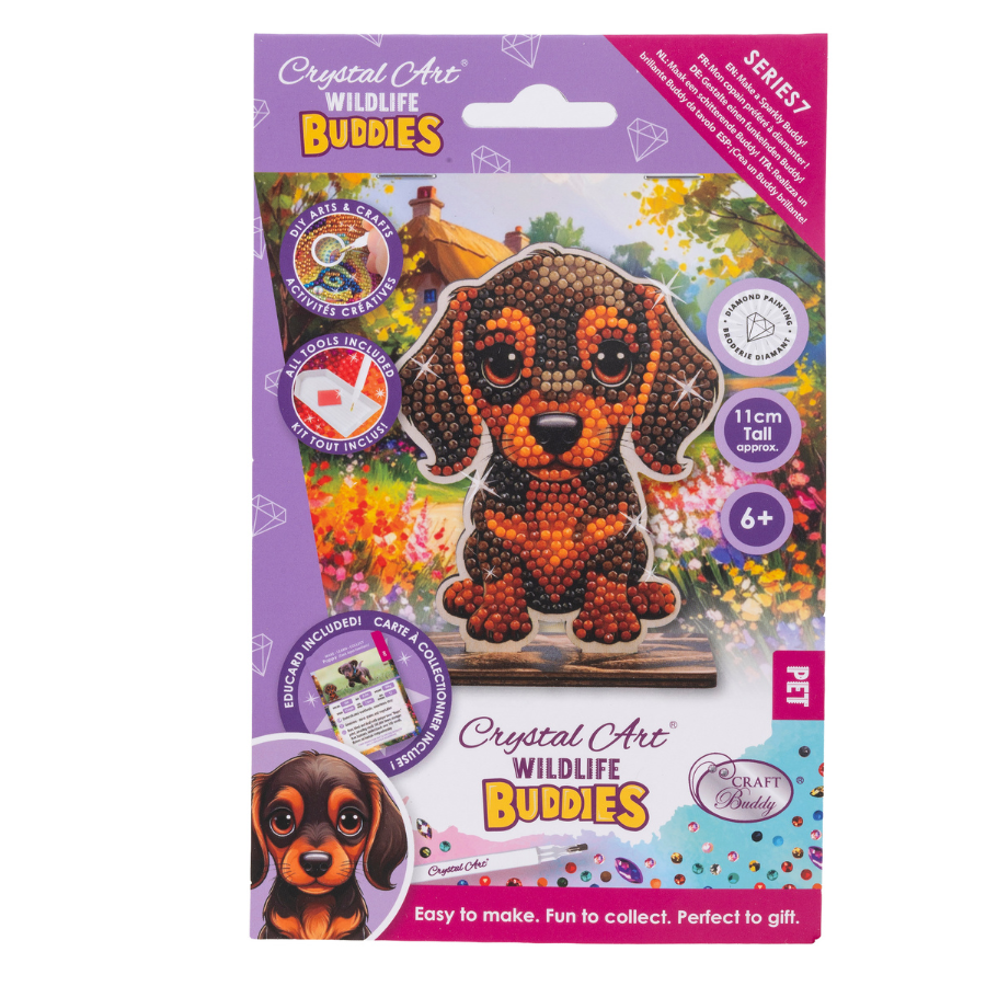 Puppy Crystal Art Wildlife Buddies