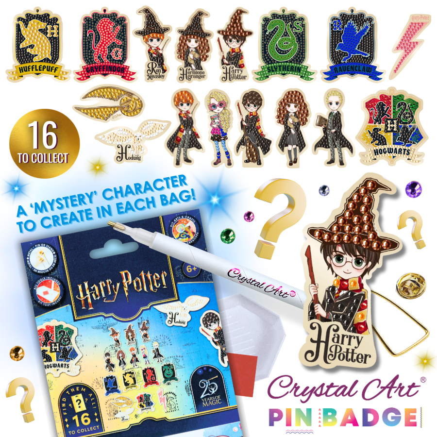 Harry Potter Crystal Art Pin Badge - Blind Bag