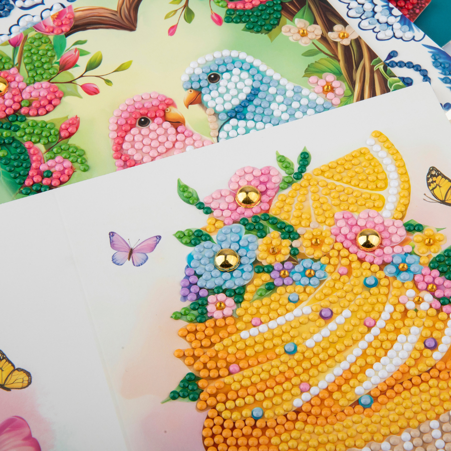 Summer Crystal Art Card Making Kit x 24 Cards