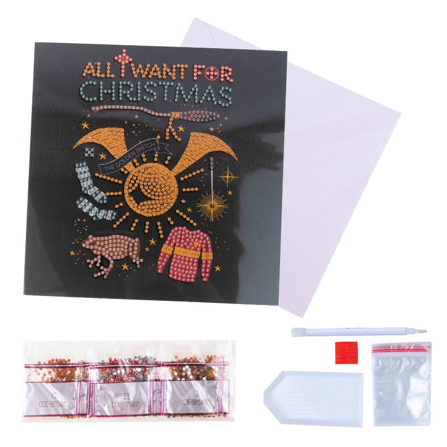 Harry Potter Crystal Art 18x18cm Greeting Card Bundle x8