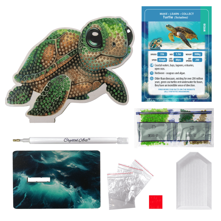 Turtle Crystal Art Wildlife Buddies