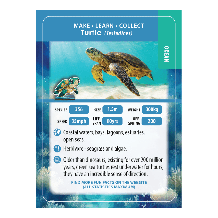 Turtle Crystal Art Wildlife Buddies