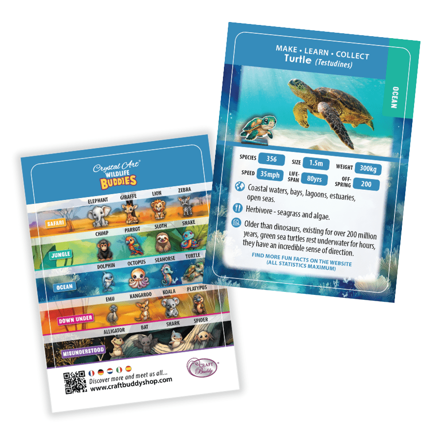 Turtle Crystal Art Wildlife Buddies