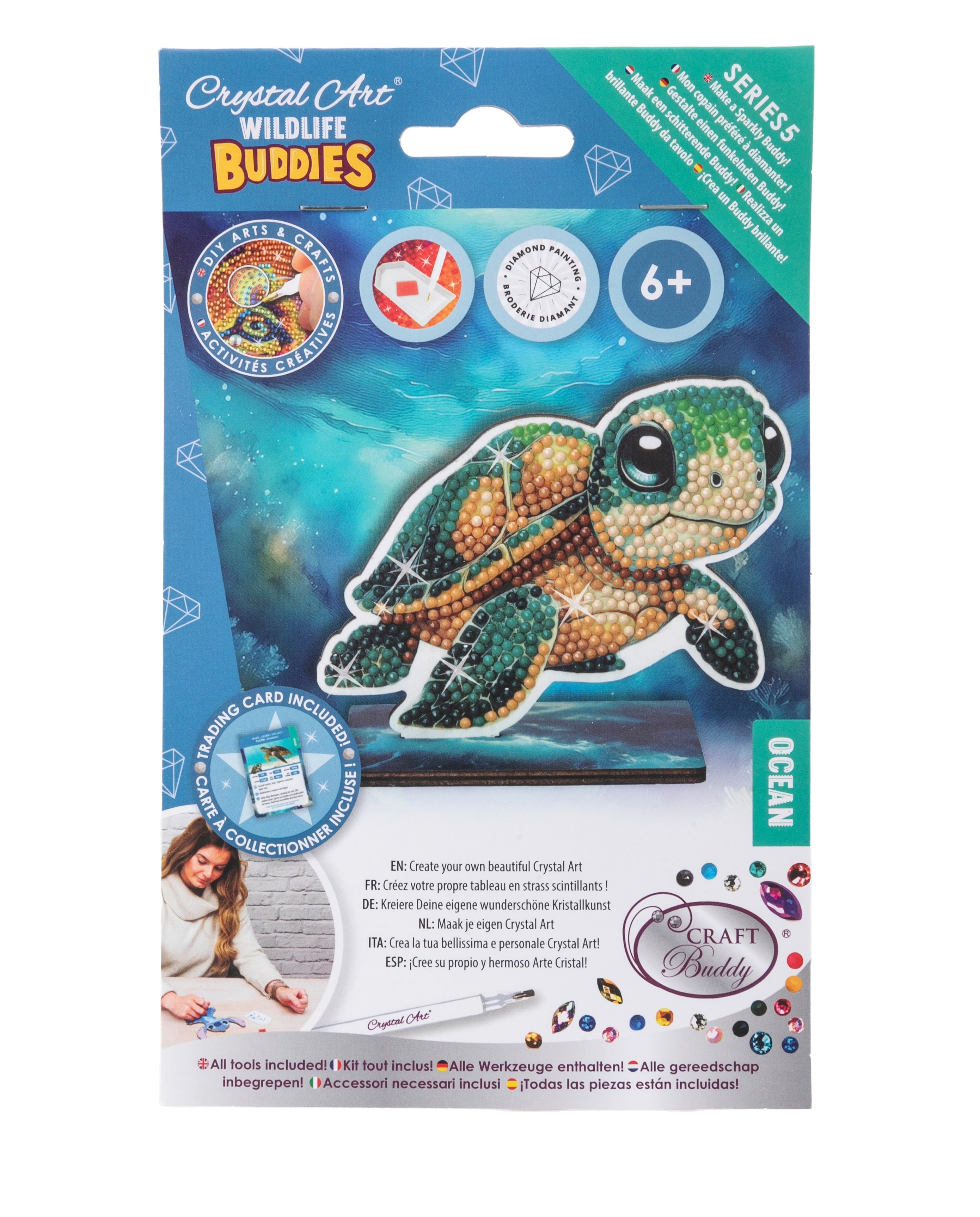 Turtle Crystal Art Wildlife Buddies