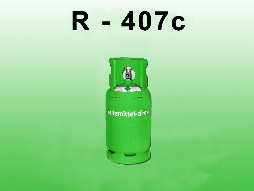 10 kg R407C refrigerant fill in 12.5 L owned cylinder